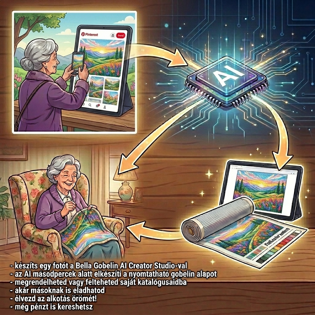 Fotózd le a monitor képernyőjét – digitális képből gobelin