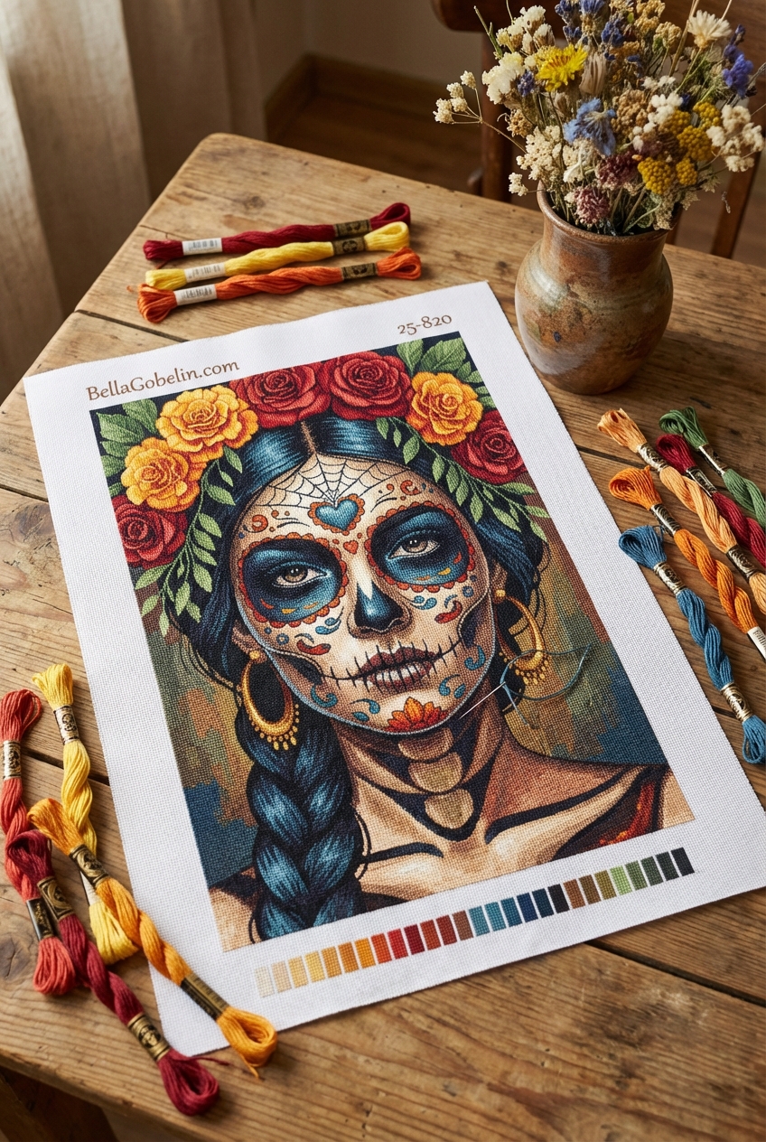 Mexikói halloween portré sorozat