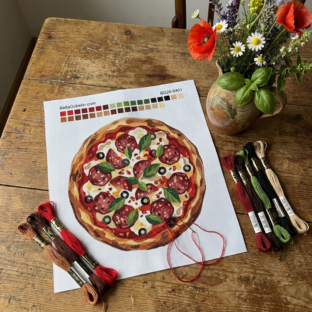 Szalámis pizza
