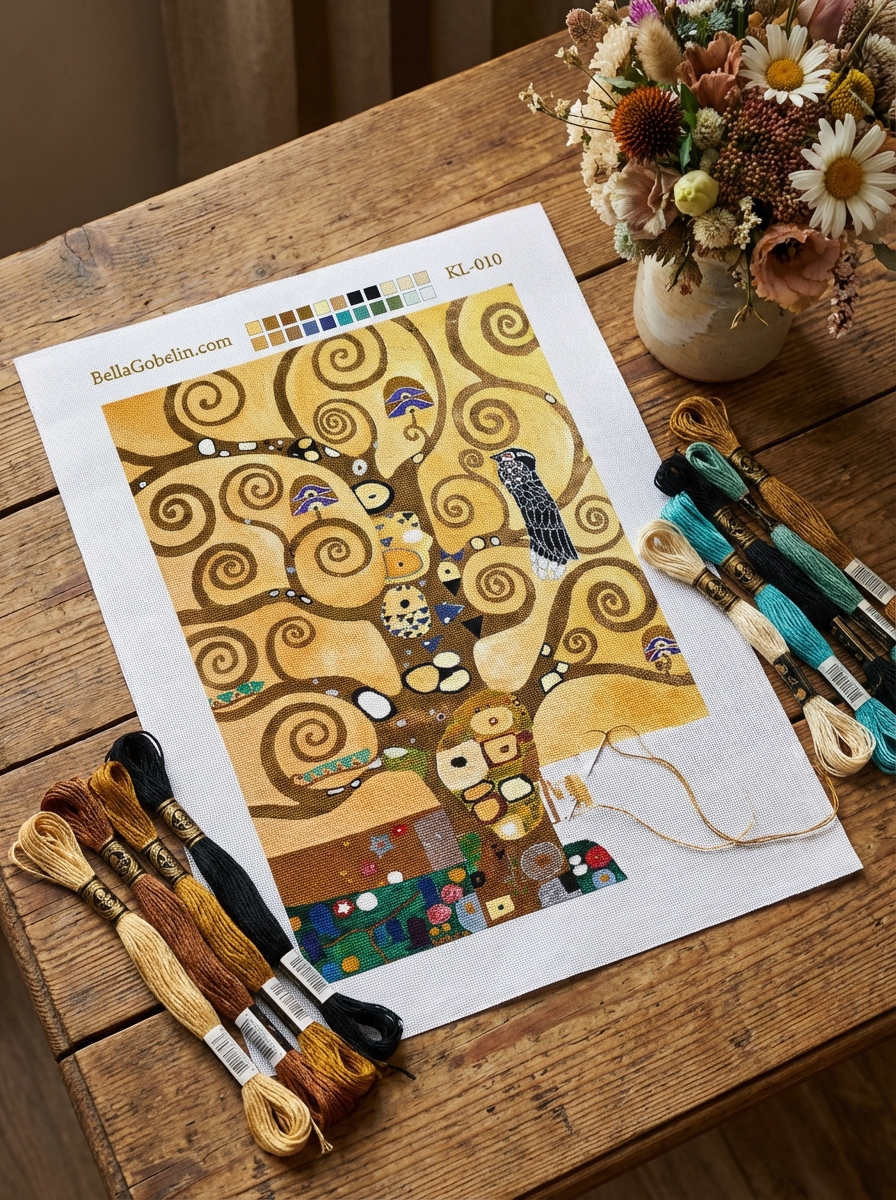 Klimt stílusú kép