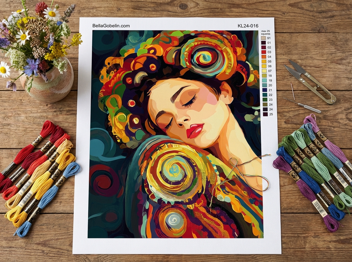 Klimt stílus: Pihenő