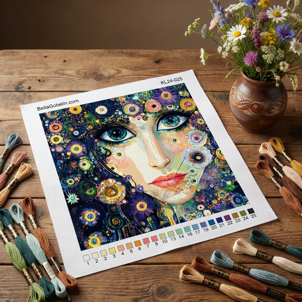 Klimt stílus: Szemek