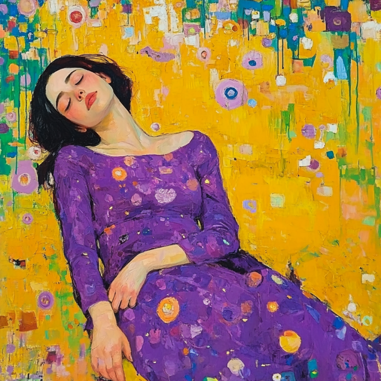 Klimt stílus: Pihenés