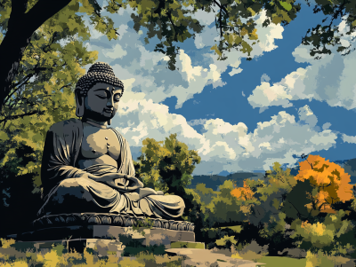 Buddha kőszobor