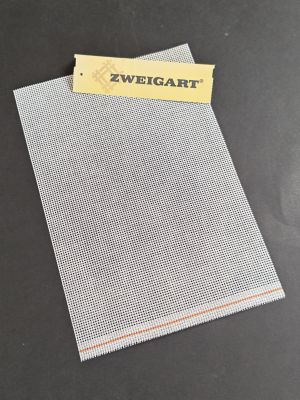 Fehér Zweigart Stramin 44/100 (normál kanava) - 20x30 cm