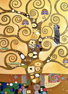 Klimt stílusú kép