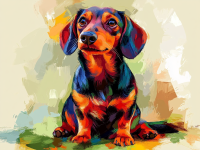 Tacsi portré, tacskó kutyus