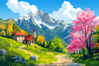 Tavasz a Francia-Alpokban