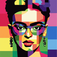Frida Kahlo modern portré
